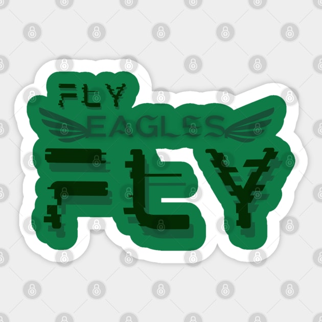 Fly eagles fly -Philadelphia Eagles Sticker by Whisky1111